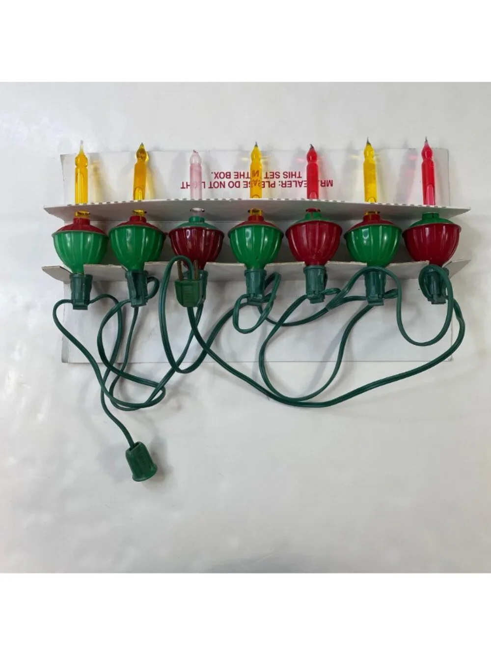 NOMA 7 Bubble Lite Set Christmas Lights With Colorful Action Overload Protection